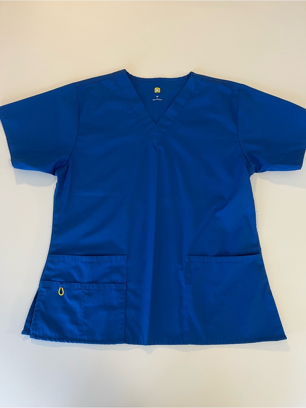 WonderWink Royal Blue Scrub Top Women's Bravo V-neck Medium
